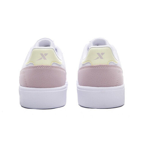 
Xtep women's shoes, low top mesh, spring and summer breathable, lightweight and versatile white shoes, casual sports shoes, thick soles shoes for women 9767 white [leather face] 38