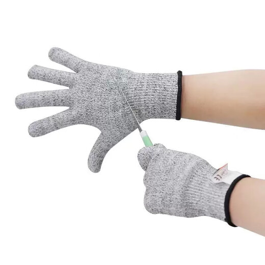 Kun Sui Children's Anti-Cut Gloves Level 5 Woodworking Ship Kindergarten Elementary School DIY Safety Anti-Cut injury glove gardening [5-8 years old] Children's anti-cut gloves (1 double)