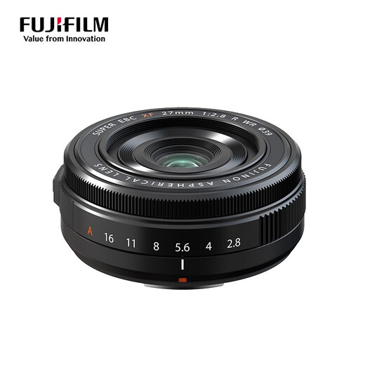 Fuji (FUJIFILM) XF27mmF2.8 R WR biscuit lens only 84 grams, suitable for travel photography, just take it with you, black