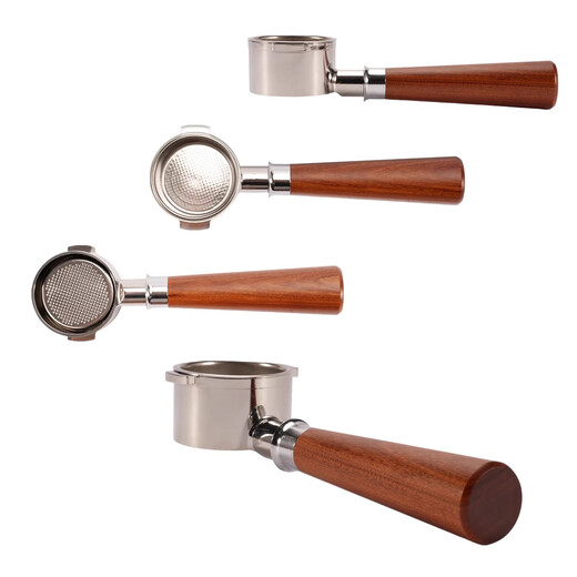 德龙无底手柄EC310/680/685把手51mmDeLonghi意式咖啡机通用配件 德龙51三耳-酸枝木A-合金