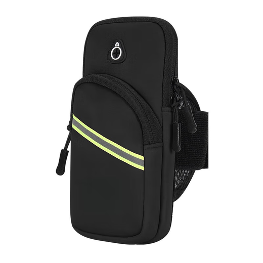 Zailu running mobile phone bag arm bag arm wrist men's and women's special equipment mobile phone bag fitness sports mobile phone arm cover black suitable for 6 o'clock 5 inches to 7 o'clock 2 inches