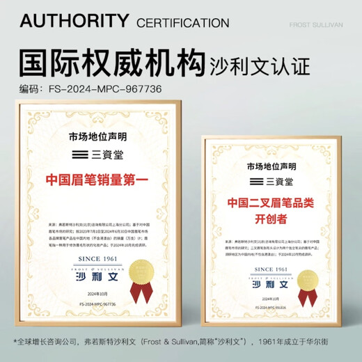 Sanzitang Two-pronged Eyebrow Pencil Elbow Soft Gray Black Long-lasting Waterproof and Sweatproof Wild Eyebrow Easy for Beginners to Use