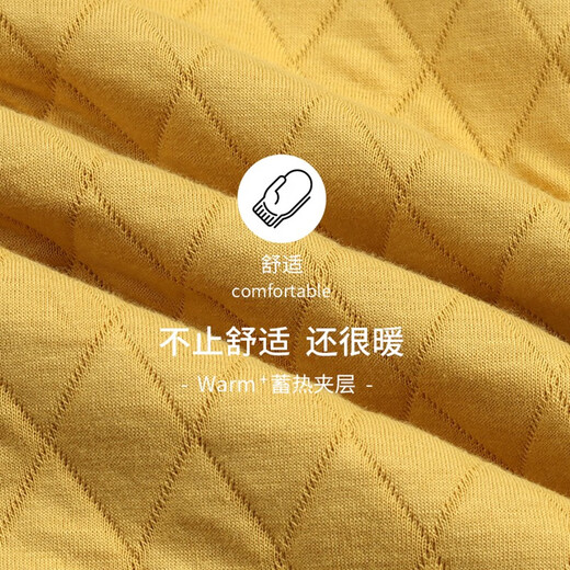 Catman (MiiOW) cardigan pajamas for women in spring and autumn thickened cotton long-sleeved cotton home clothes autumn and winter style set can be worn outside 12530 yellow XL [recommended 120-140Jin [Jin equals 0.5 kg]]