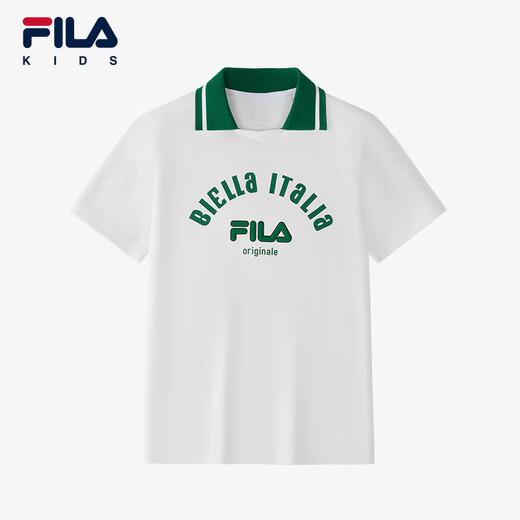 Fila Fila Children's Clothing Children's Short-Sleeved T-Shirt 2025 Summer College Style POLO Shirt for Big Children