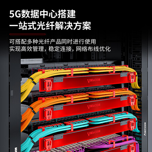 安普康（AMPCOM）光纤适配器SC-SC单工UPC无耳 电信级单模光纤跳线束状尾纤 光缆耦合器连接器面板 AMU1SM2SC012