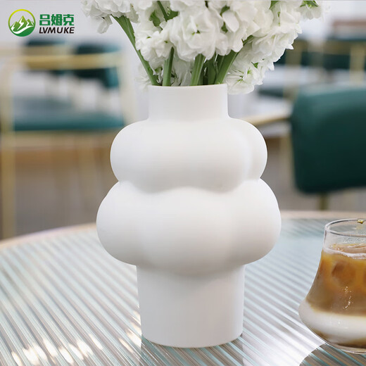 
Lumke vase glass vase hydroponic container study internet celebrity ornament decoration modern simple light luxury black 6996