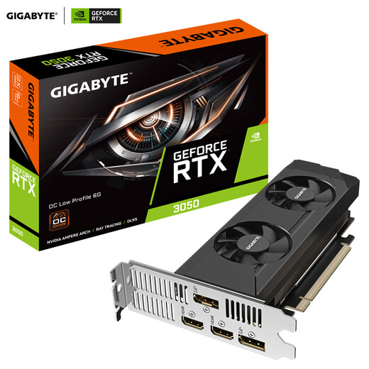 Gigabyte 3050 graphics card GeForce RTX 3050 OC Low Profile 6G E-sports game design independent half-height graphics card