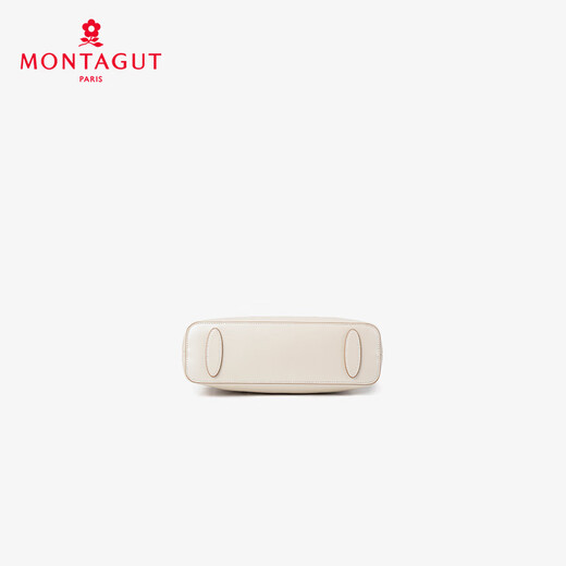 梦特娇（MONTAGUT）女包冬季新款链条包手提小包贝壳包羊皮轻奢单肩斜挎包 椰奶白