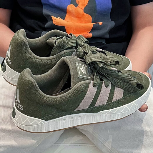 Adidas (adidas) Chaussures de trèfle Chaussures pour hommes chaussures de femme Summer Nouvelles baskets basses légères chaussures décontractées respirantes IE9863 IE9864 OLIVE GREEN / GREY 36