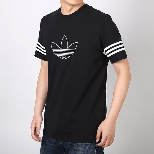 
adidas Clover T-shirt men's sports and casual short-sleeved top T-shirt FM3897 FM3897 S