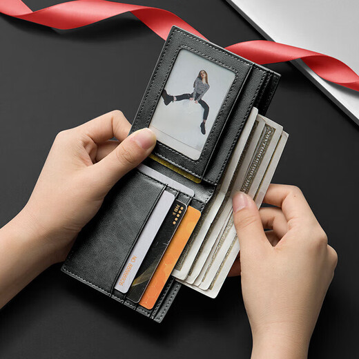 Mashalanti Brieftasche Herren Kurzer Multi-Karten-Business-Brieftasche große Kapazitätskartenbeutel