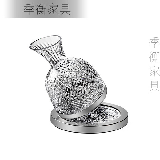 Yahaoying shaker decanter rotating red wine household tumbler wine dispenser sense decanter stainless steel magnetic base rotating decanter