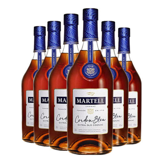 马爹利蓝带XO级 法国进口马爹利名仕 白兰地洋酒 350ml 700ml 1000ml 马爹利蓝带XO级 700mL 6瓶