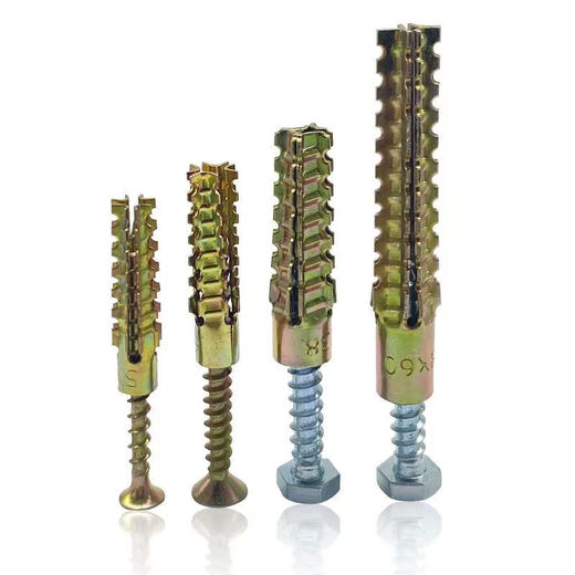 XMSJ Barbed Iron Expansion Lightweight Sawtooth Expansion Foam Brick with Metal Plug Upgraded Plastic Expansion Nail 6MM8MM 6M5X3050 Set+8M6X3235 Set