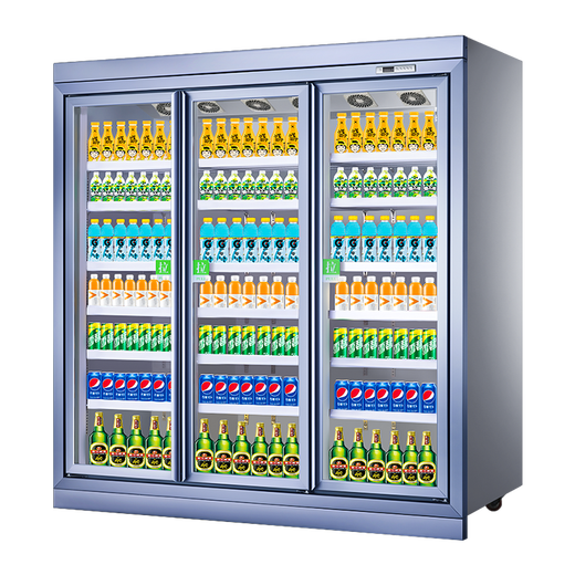 Bingsman (BSM) Meiyijia freezer supermarket split beverage cabinet commercial plug-in refrigerated display cabinet air-cooled convenience store four-door refrigerator vertical beverage display cabinet front and rear five-door split 3280*830*2100