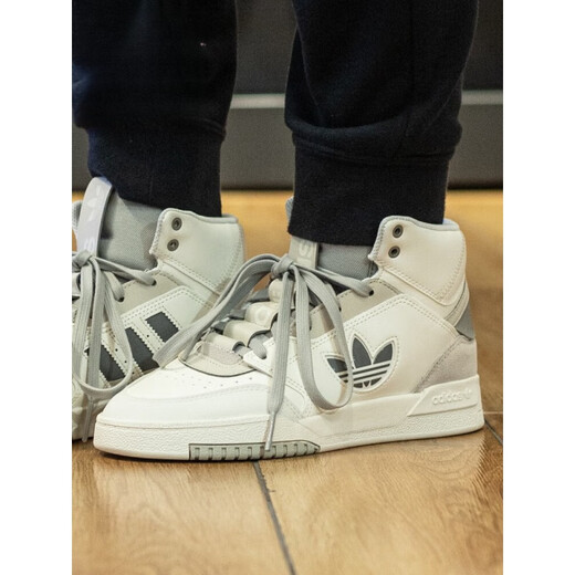 阿迪达斯 （adidas）三叶草男女鞋运动休闲高帮板鞋2023冬季IF2694 IF2677 汉玉白_肉粉色 42