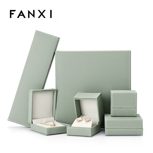 Fanxi FANXI2021 Jewelry Box Ring Earring Pendant Bracelet Jewelry Packaging Box Fresh Green H12004-Bangle Box