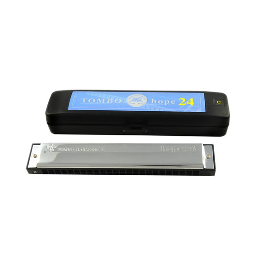 Dutrieux6624 High-Level-Aufführung für die polyphonische Hope der Anfänger-Kinder-Loch-Bühne, die Harmonica Instrument 24-Loch 6624 Black Metal Gauge D Tune spielen