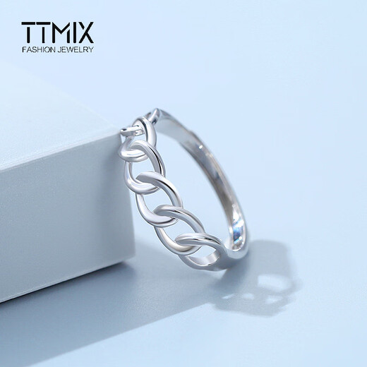 TTMIX live Mobius platinum ring women's fashion pt950 platinum ring adjustable 2.9-3.1g