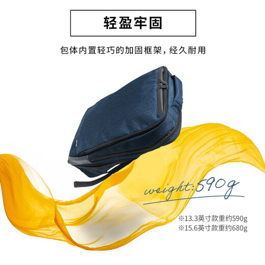 SANWA SUPPLY Small lightweight backpack for men, computer bag for women, business backpack, commuter laptop bag, fashionable college student bag, black, patented appearance, daily commuting, 13.3 inches, lightweight 590 grams