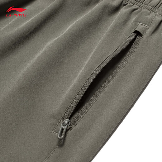 Li Ning Краткие спортивные шорты Мужские летние прохладные прохладные фитнес-рефлексивные комфортные беговые брюки.