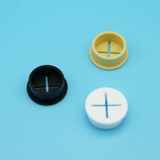 Shantou Lincun cross rubber plug, white soft silicone cable hole cover, mobile phone cabinet dustproof plug sealing ring opening 20, white opening 20mm, 100 pieces (high price)