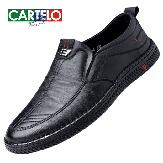 Cartelo 2024 Nuevos zapatos de cuero para zapatos casuales británicos de combinación de hombres para hombres para hombres para hombres para los zapatos de papá suaves de la moda 677 marrón 42