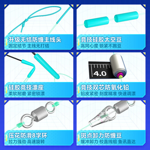 Xiaofengxian knotless line product tied set fishing line main line group nylon line No. 1.2 4.5m line group * 3 rolls