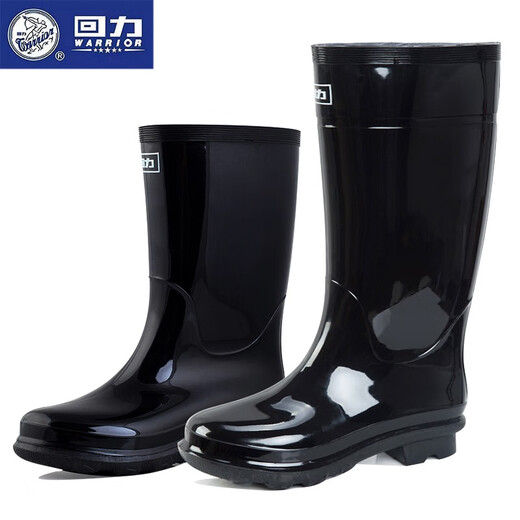 回力雨鞋男中高筒防水鞋户外雨天耐磨胶鞋不易滑雨靴套鞋 838中筒 40