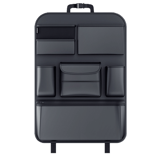 Wuji car seat back storage bag hanging bag car multifunctional chair back storage box storage bag car interior decoration supplies Trumpchi car series large storage bag-customized model black one-pack (1 piece)