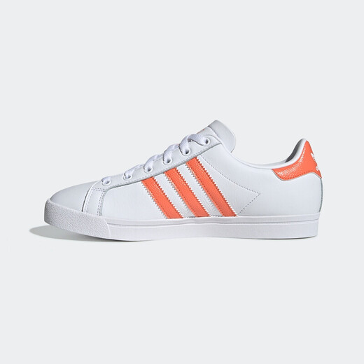 Adidas casual shoes women's shoes 2025 summer new Clover sneakers white shoes versatile low top shoes EE6202 white/orange 36 (220mm)