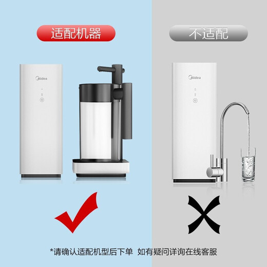 Midea water purifier filter element is suitable for Zen (MRO1890-100G), F1 (MRO1990-100G) desktop drinking water machine super integrated filter element Zen - water storage kettle model/F1 - replacement cycle 1 year
