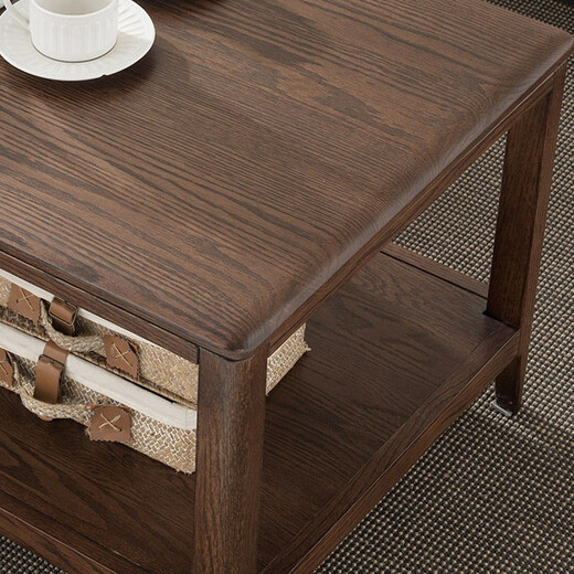 
Womu Solid wood tea table, solid wood tea table and chair combination, new Chinese-style multi-functional tea table, 0.8 meters tea table ([FS-701-03 new]