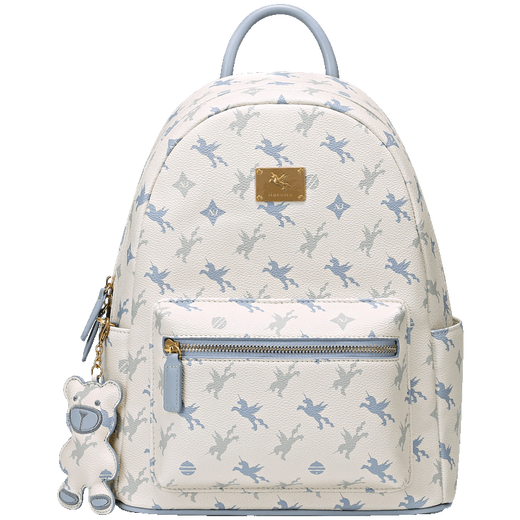 Nucelle New Zhilan Shen Yue Même sac à dos Pegasus pour les femmes 2025 Commu au niveau d'études d'étudiant légerbag de grande capacité Gift Cream Cream Medium Version [peut être placé dans un iPad de 11 pouces]
