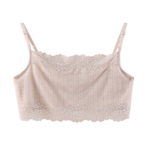 Silk suspender tube top underwear for women in summer, anti-exposure bottoming, beautiful back, lace, chest wrap, small vest, thin style