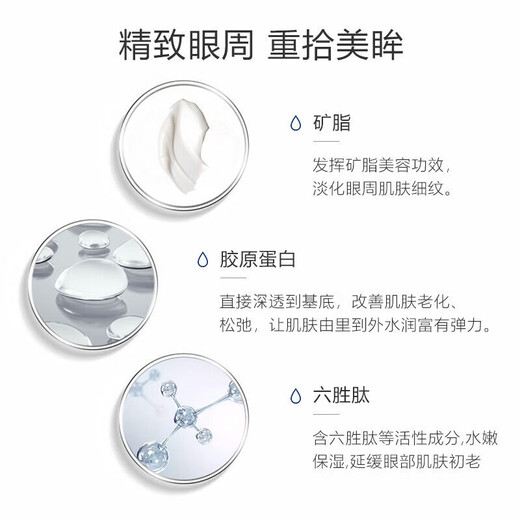 sakose凡士林六胜肽多效男士眼膜贴一盒装10对 淡化黑眼圈眼袋紧致抗皱