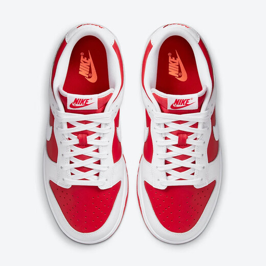 NIKE耐克Dunk Low Retro反转白红 男款 防滑耐磨 低帮轻便休闲板鞋 DD1391-600 43
