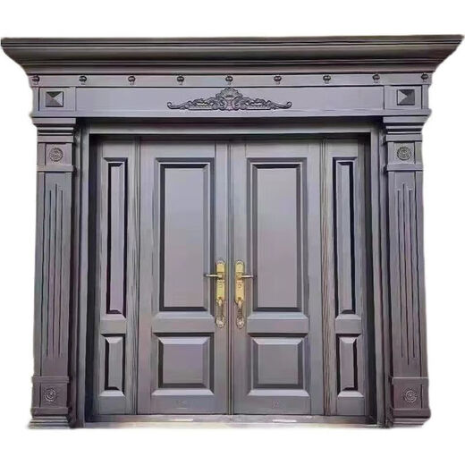 维诺亚别墅进户大门农村双开门仿门乡村自建房防盗入户大门 款式一 定制入户大门 给尺寸定做哦