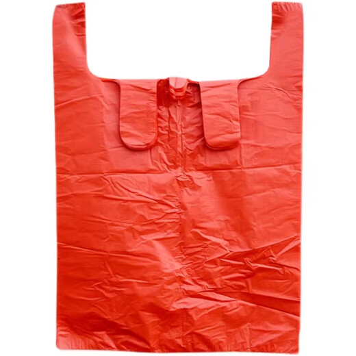 Jieyi moving packing bag artifact storage bag handbag packing duffel bag large capacity disposable plastic bag extra large 10 pieces large size - red thickened 65*97cm