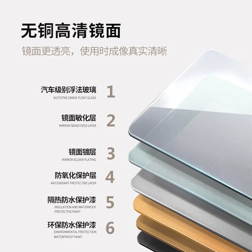 欧宝美无框超窄穿衣镜卧室客厅玄关壁挂贴墙自粘全身镜子简约高清试衣镜