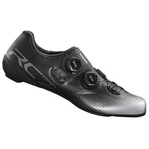 Shimano New RC702 Shimano Lock Shoes Wide Version RC7 Doppel Boa Knopf Carbon Bottom Competition Roadbike Selbstverriegelte Fahrradschuhe Weiß RC702 43