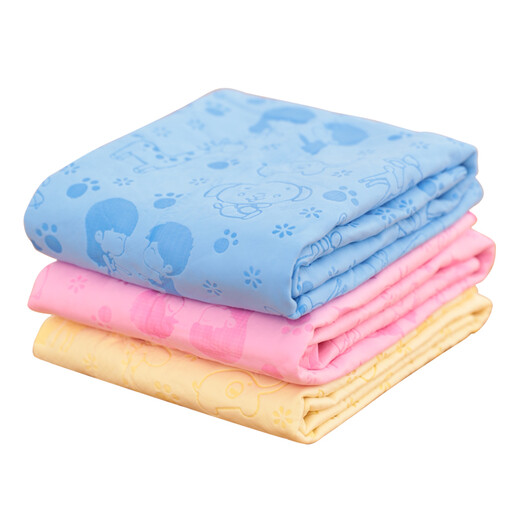 KimPets dog bath thickened bath towel pet absorbent towel large quick-drying imitation suede quick-drying dog bath towel cat supplies large with tube (color random)