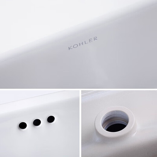 科勒（KOHLER）PARLIAMENT派丽蒙时尚碗盆台上盆脸盆14715 14715X-8-0三孔