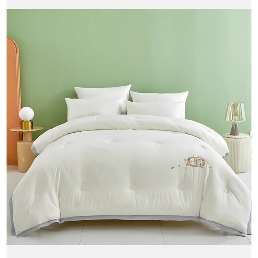 Jialiya GRACE2025 new soy fiber quilt core single and double four-season spring and autumn quilt Kristen-Blue 150x200cm4Jin [Jin equals 0.5 kg] Spring and Autumn Quilt [10% soybean filling