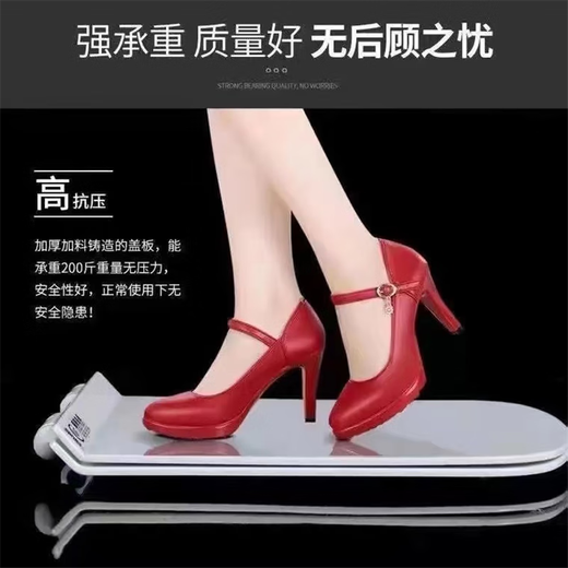 American Standard Universal American Standard siège de toilette ménage épaissi toilette accessoires à l'ancienne couverture de toilette matériau PP carré en forme de U