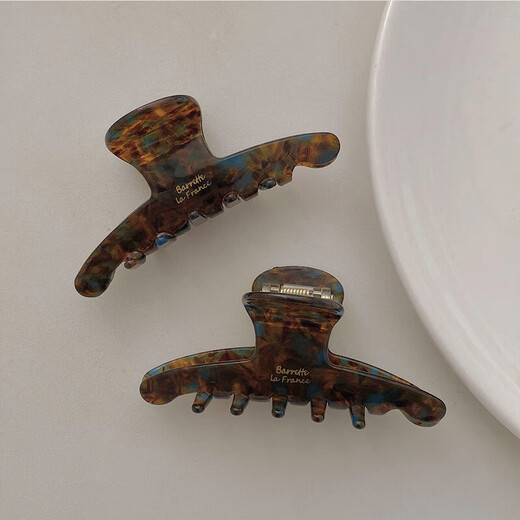 Xiang Wan Hair Clip Elegant Hair Clip Versatile Shark Clip High-end Acetic Acid Clip Hair Accessory Back of the Head Hair Clip