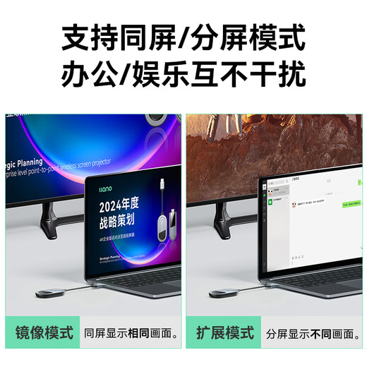 Hulk HDMI wireless screen projector 4K high-definition office meeting home screen device adapted to desktop laptop TV monitor projector point-to-point 50-meter transmitter