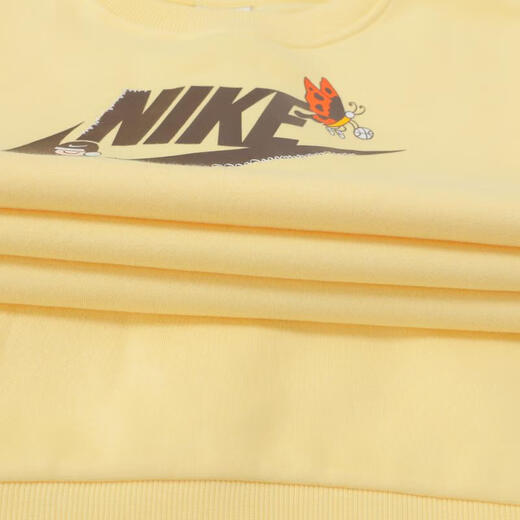Nike Nike [大发发] Big Kids K NSW Club FLC Crew LS Gcel Sweatshirt HQ4885-701 s