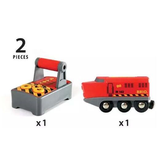 BRIO火车系列 红色遥控小火车 29cm 仿真复古 儿童玩具 生日礼物