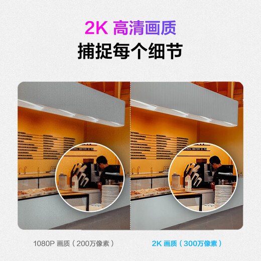 普联（TP-LINK）摄像头家用监控器 室内高清无线智能网络摄像机 360°度全景旋转云台手机APP远程查看双向语音对讲 【单镜头 | 单画面】300万高清 无内存【不含内存卡】 4mm
